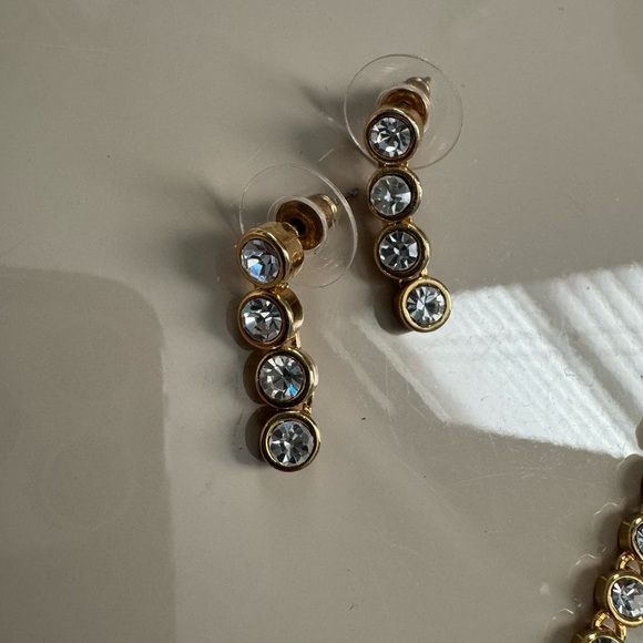 Christina Collection Rhinestone & Gold Jewelry Set - Picture 4 of 10